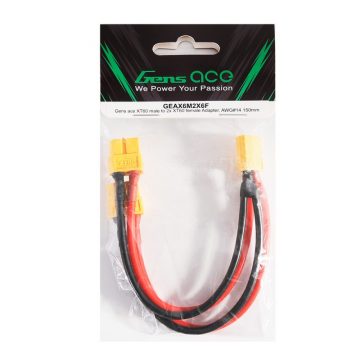 Gens ace XT60 male - 2x XT60 female Adapter