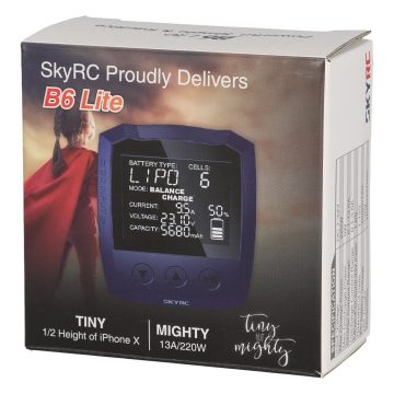 SkyRC B6 Lite DC LiPo 1-6s 13A 220W LiPo töltő